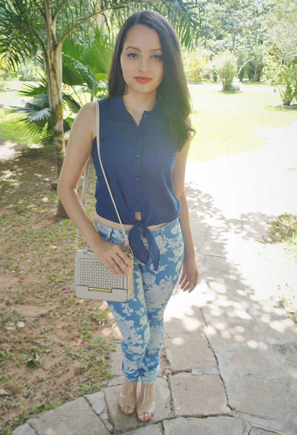 Look Cropped Azul