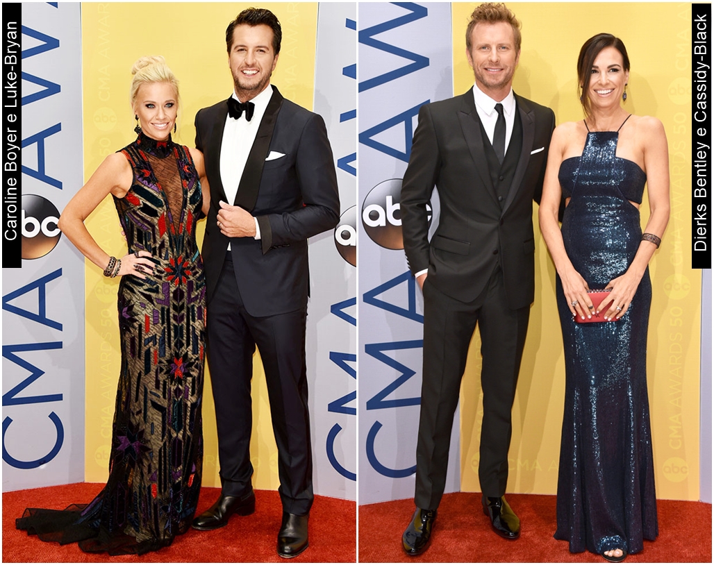 CMA Awards 2016 Caroline Boyer Luke Bryandierks Bentley Cassidy Black